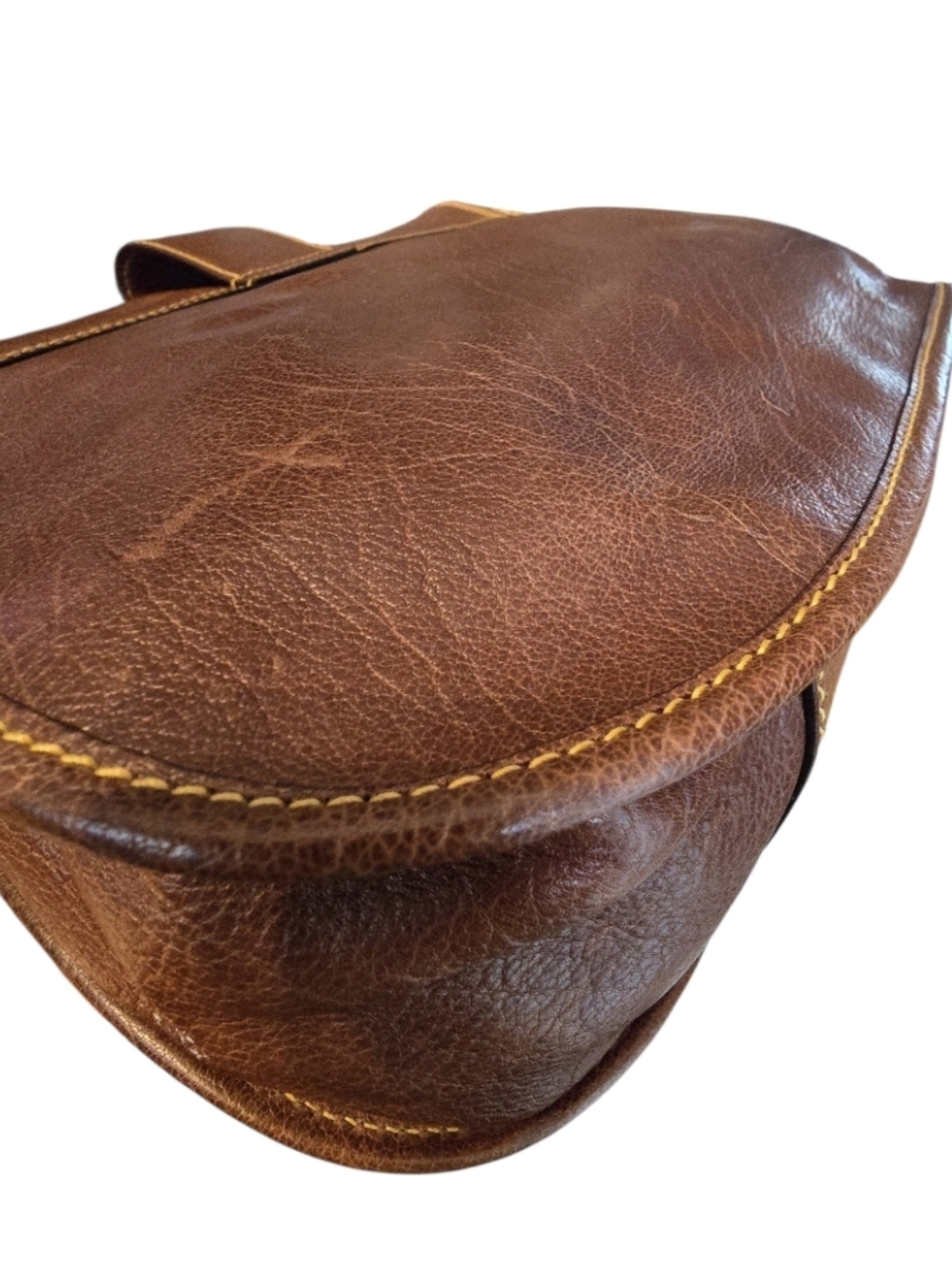 Bally Vintage Made In Italy Saddle Crossbody Bag With Vintage Bally Dustbag - Picture 14 of 16